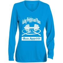 1788 Ladies' Moisture-Wicking Long Sleeve V-Neck Tee