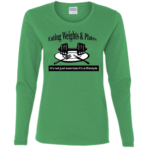 G540L Gildan Ladies' Cotton LS T-Shirt
