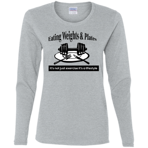 G540L Gildan Ladies' Cotton LS T-Shirt