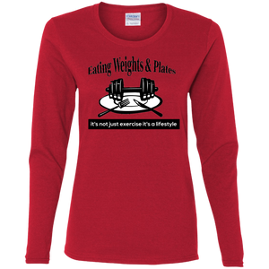 G540L Gildan Ladies' Cotton LS T-Shirt