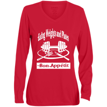 1788 Ladies' Moisture-Wicking Long Sleeve V-Neck Tee