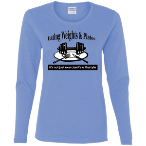 G540L Gildan Ladies' Cotton LS T-Shirt