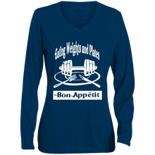 1788 Ladies' Moisture-Wicking Long Sleeve V-Neck Tee