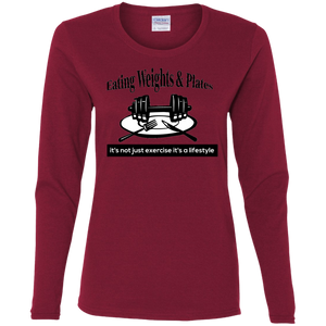 G540L Gildan Ladies' Cotton LS T-Shirt