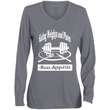 1788 Ladies' Moisture-Wicking Long Sleeve V-Neck Tee