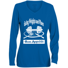 1788 Ladies' Moisture-Wicking Long Sleeve V-Neck Tee