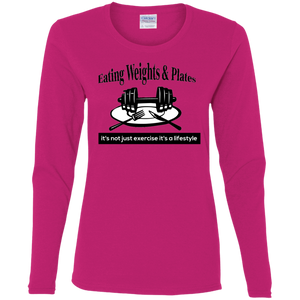G540L Gildan Ladies' Cotton LS T-Shirt