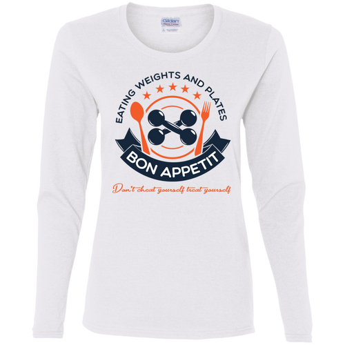 G540L Gildan Ladies' Cotton LS T-Shirt