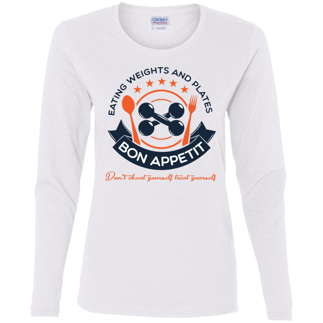 G540L Gildan Ladies' Cotton LS T-Shirt