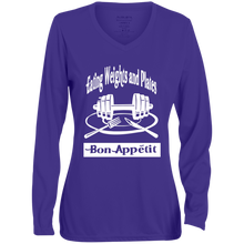 1788 Ladies' Moisture-Wicking Long Sleeve V-Neck Tee